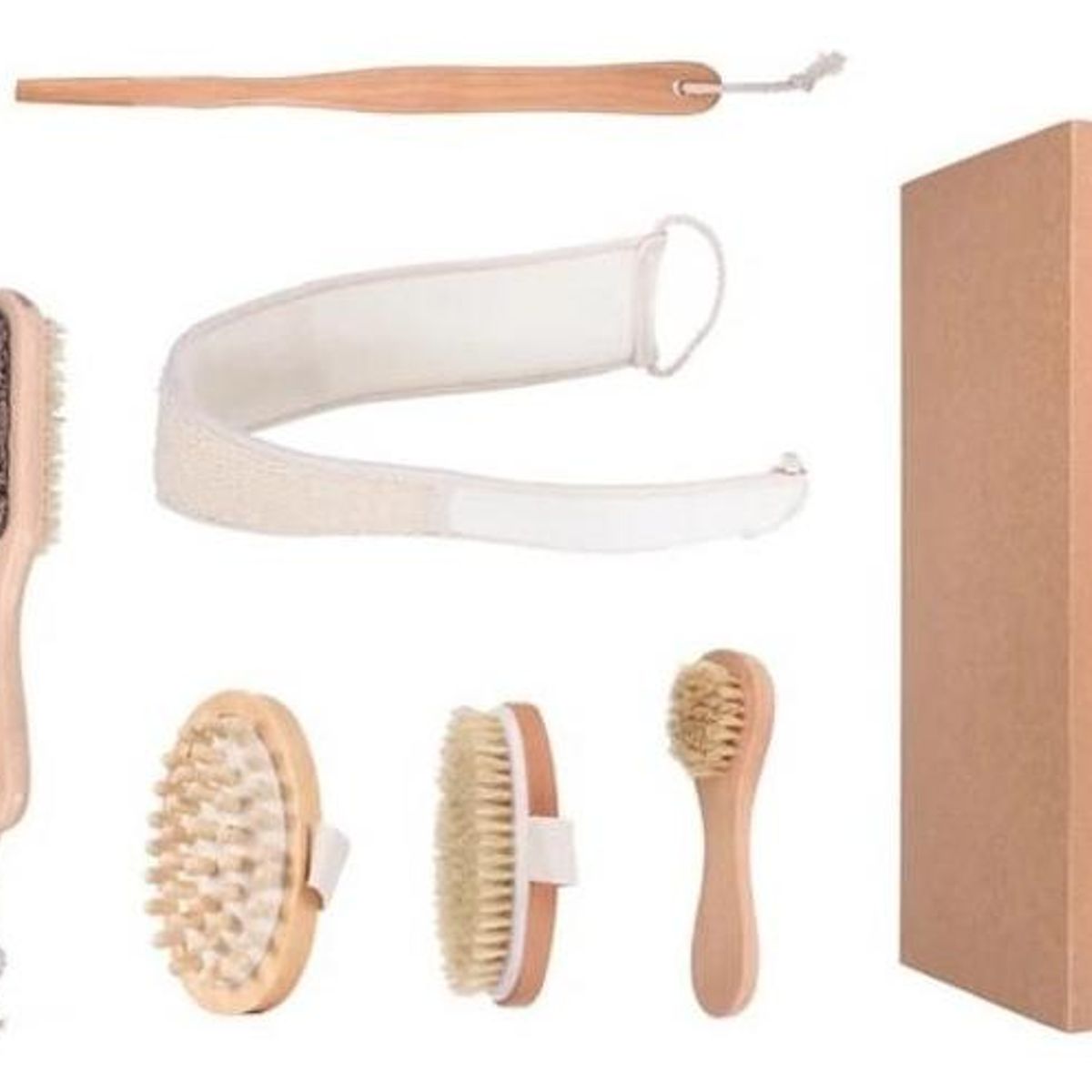 GENERICO - Set de Cepillos para Masaje de Espalda y Ducha