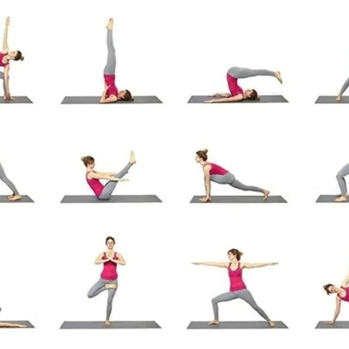 GENERICO - Colchoneta de Yoga y Pilates 4mm Ideal para Ejercicio