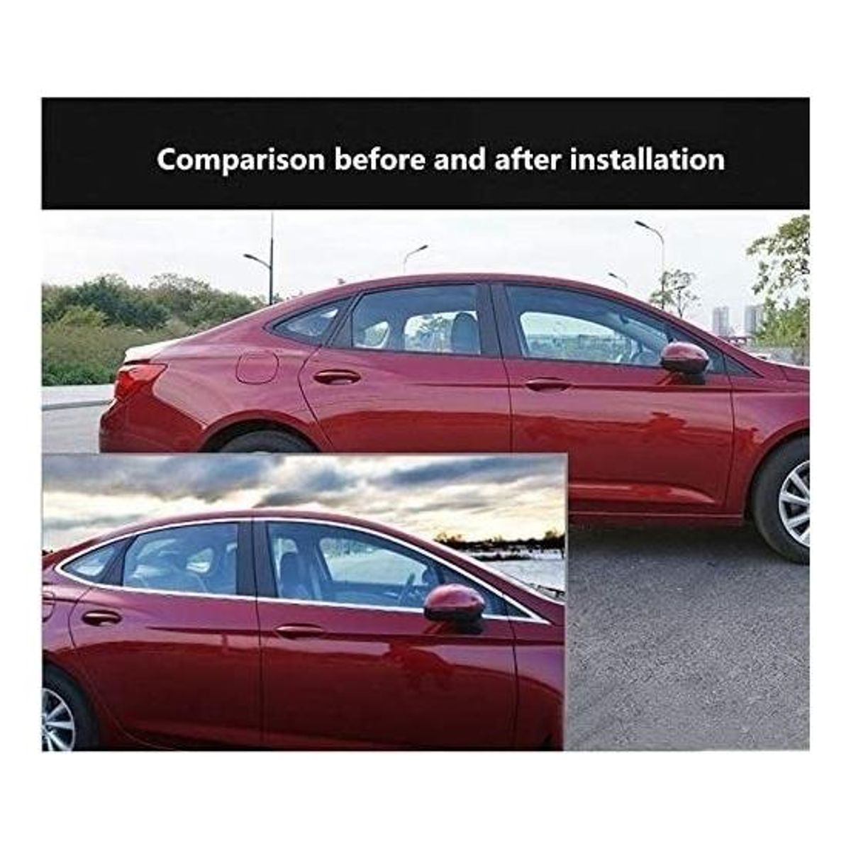 GENERICO - Cinta Adhesiva Cromada para Auto 6mm x 15mts - PVC Flexible