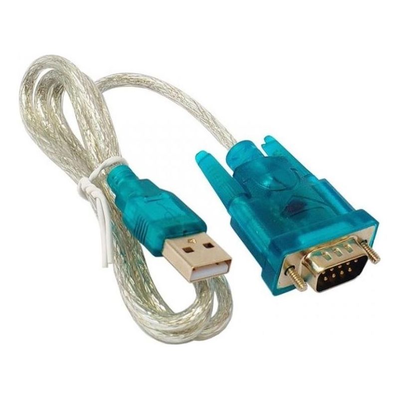 GENERICO - Adaptador USB a Serial RS232 DB9 de 1m para Periféricos