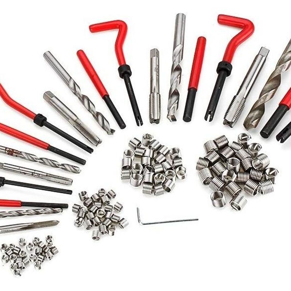 GENERICO - Kit de Reparación con 131 Insertos para Roscas