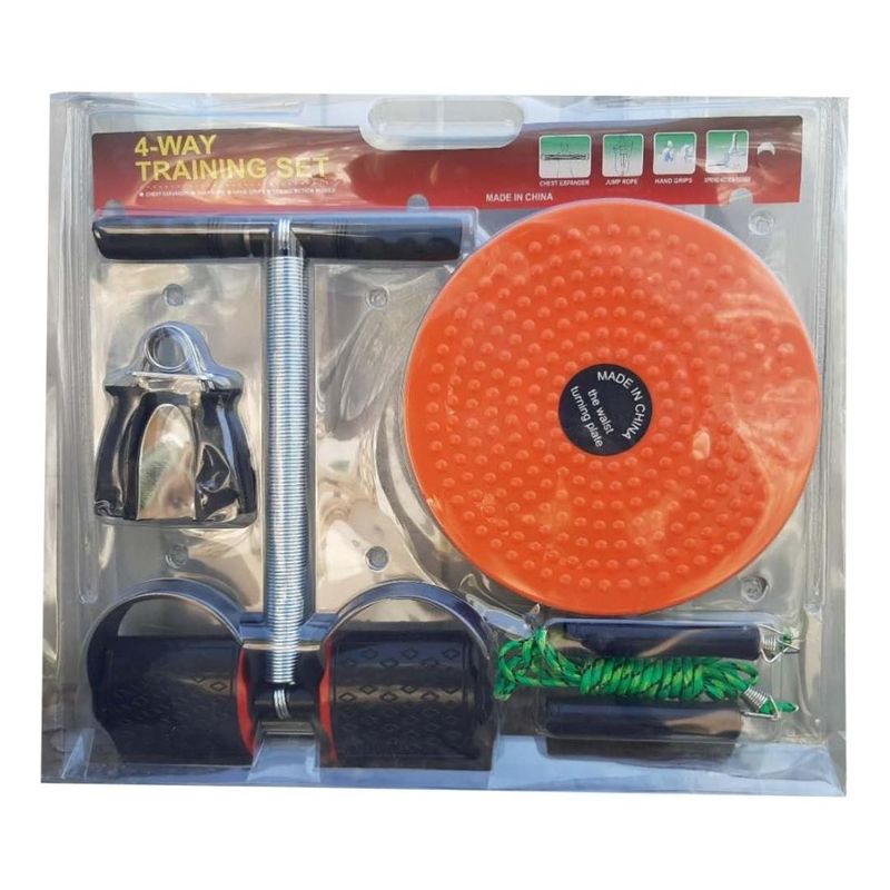 GENERICO - Kit de Entrenamiento Fitness 4 en 1 con Accesorios