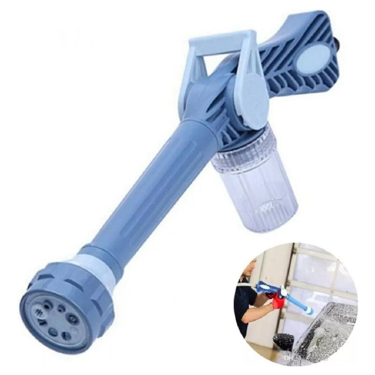 GENERICO - Pulverizador de Alta Presión para Manguera con 8 Configuraciones