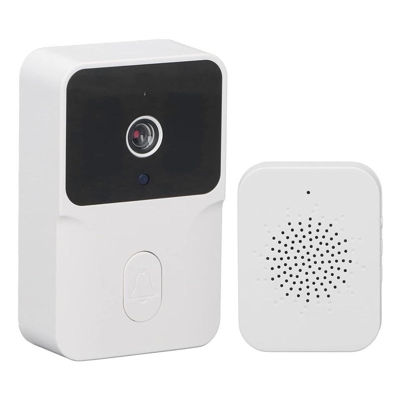 GENERICO - Timbre Cámara WiFi Inalámbrico con Visión Nocturna HD.