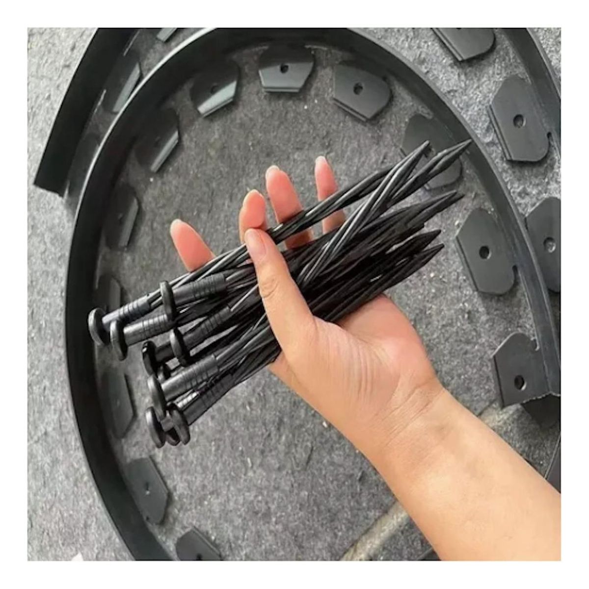 GENERICO - Limitador de Jardín Flexible de 10m para Césped y Flores