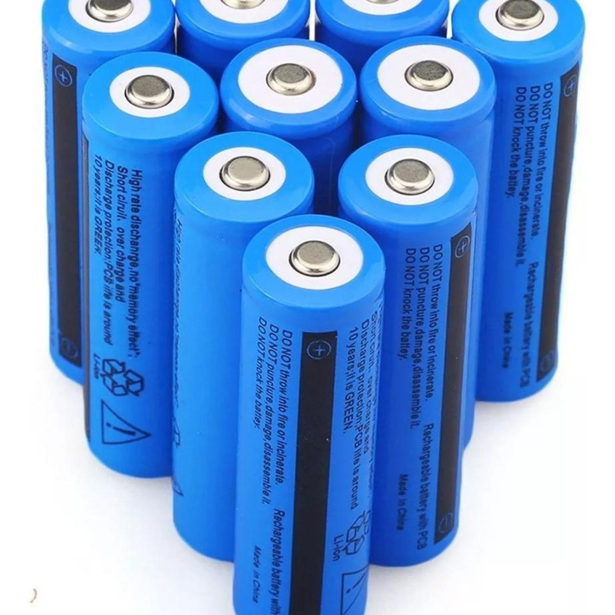 GENERICO - Baterías Recargables 18650 de Litio 6800mAh 37V para Linterna LED