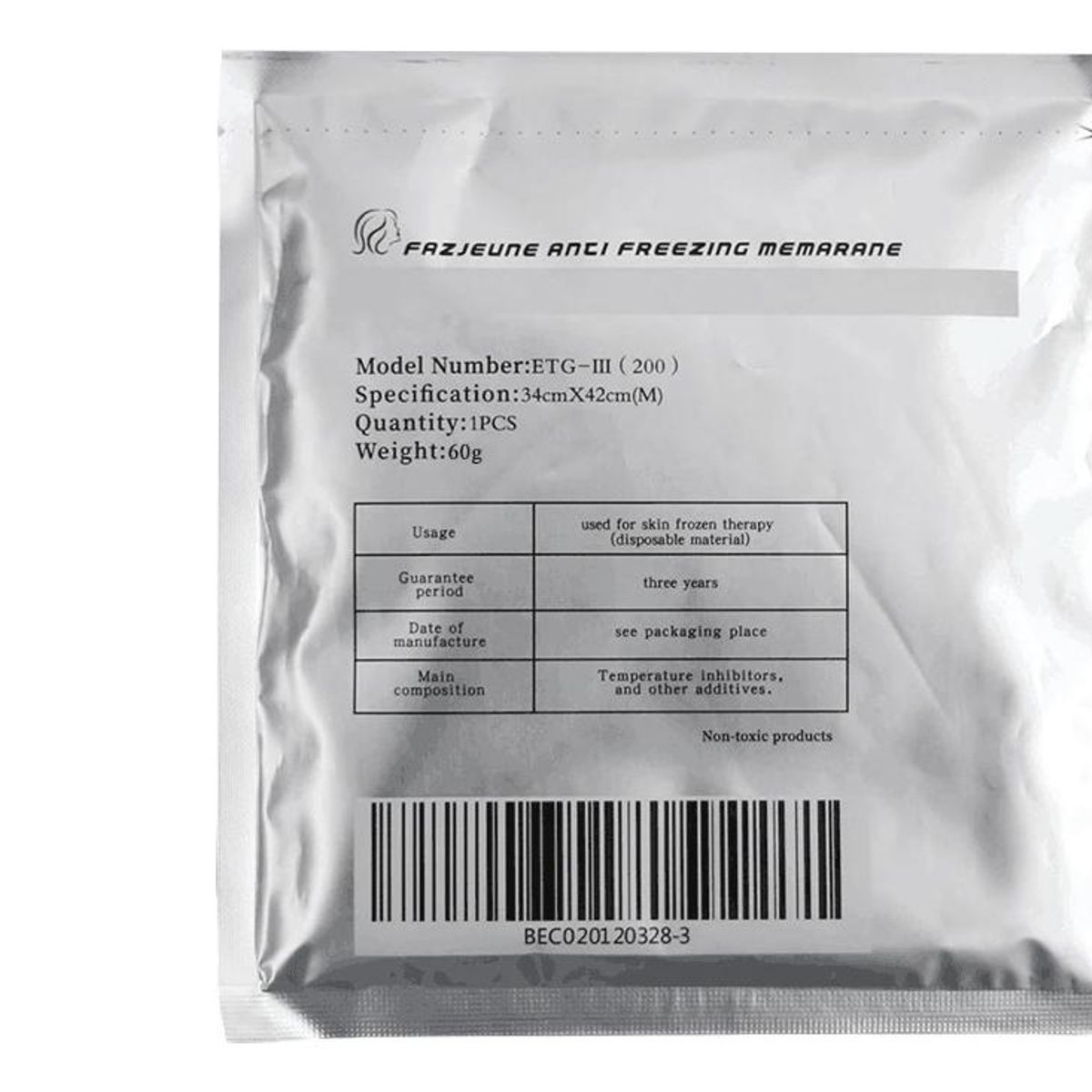 GENERICO - Pack de 10 Membranas Anticongelantes para Criolipólisis