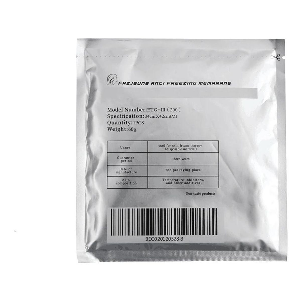 GENERICO - Pack de 10 Membranas Anticongelantes para Criolipólisis