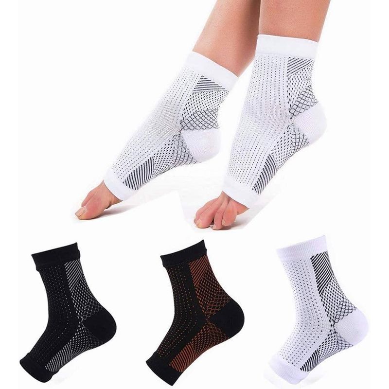 GENERICO - Calcetines de Compresión para Alivio de Fascitis Plantar - 3 Pares
