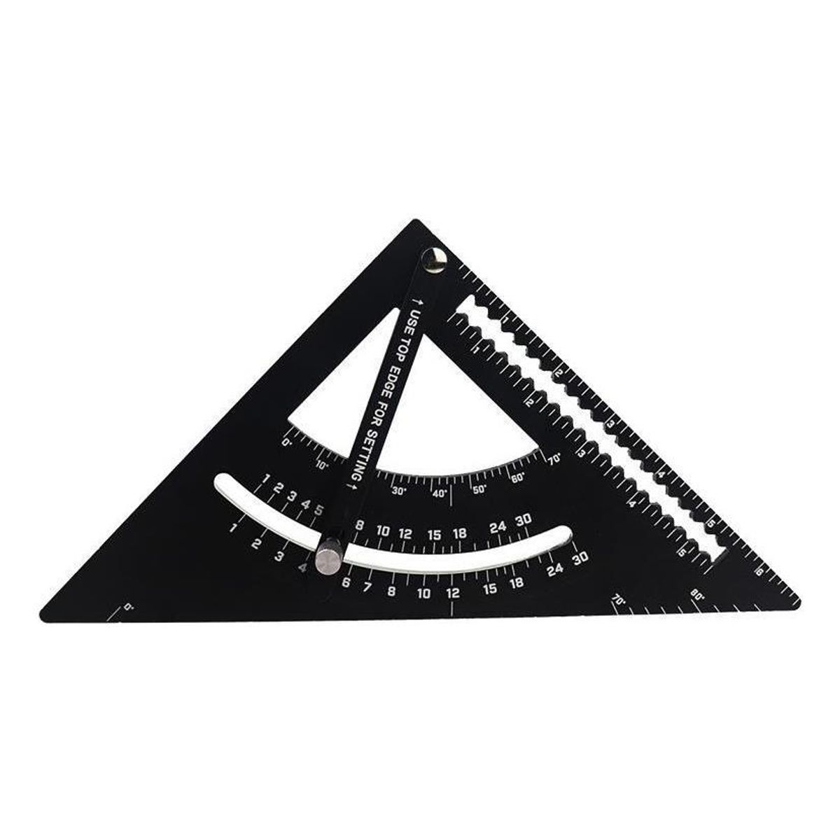 GENERICO - Escuadra Metálica con Transportador de Ángulos Ajustable.