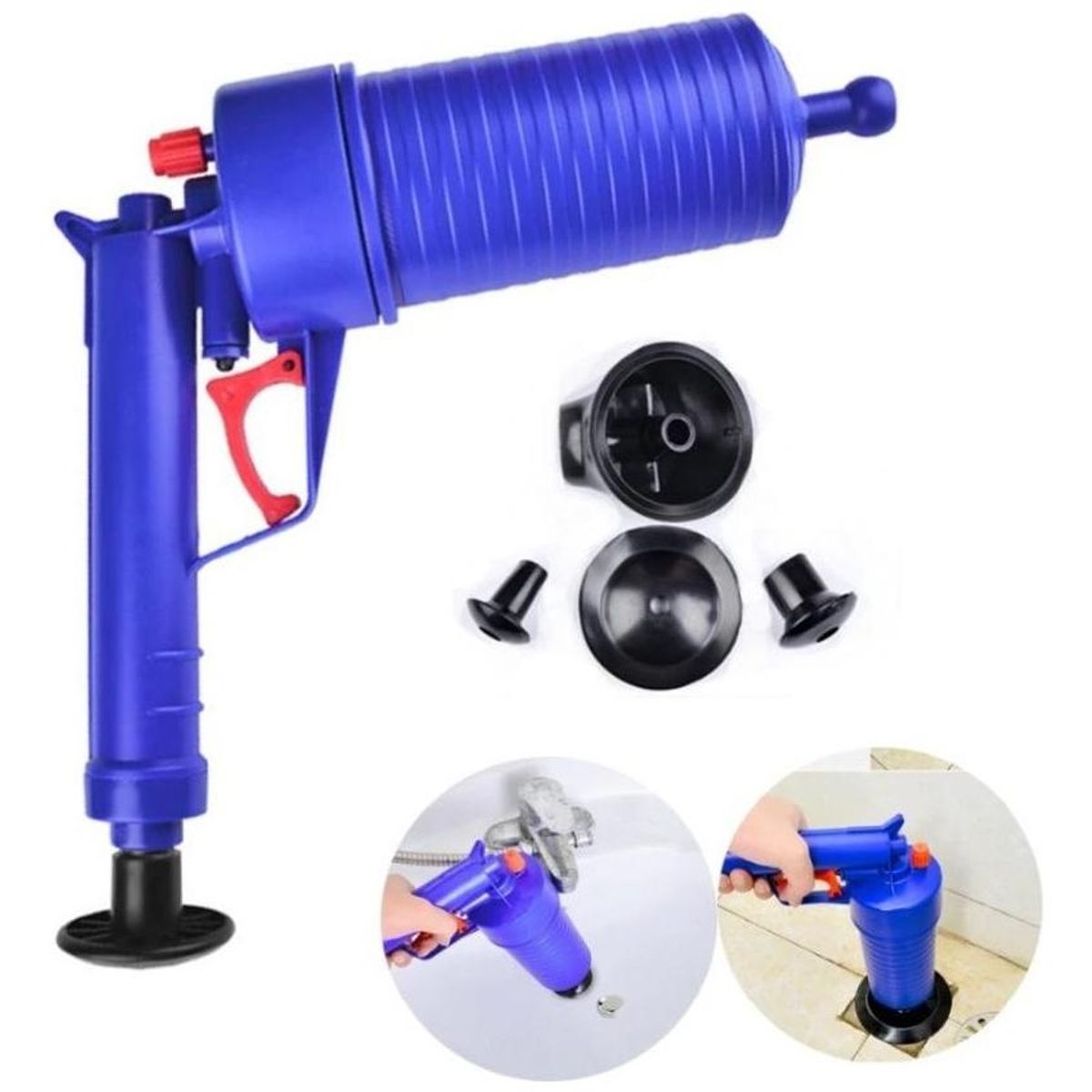 GENERICO - Destapador de Tuberías con Ventosas y Alta Presión