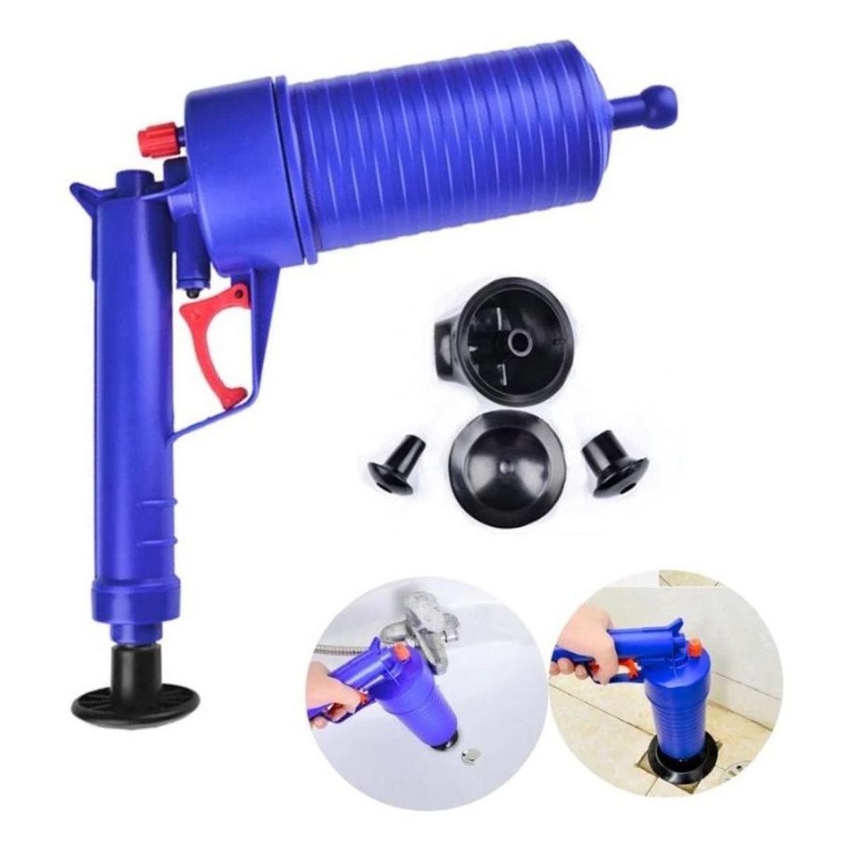 GENERICO - Destapador de Tuberías con Ventosas y Alta Presión