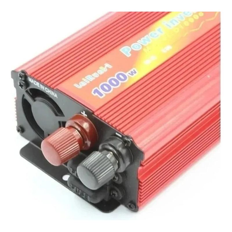 GENERICO - Inversor de Corriente 1000W 12V a 110V para Coche