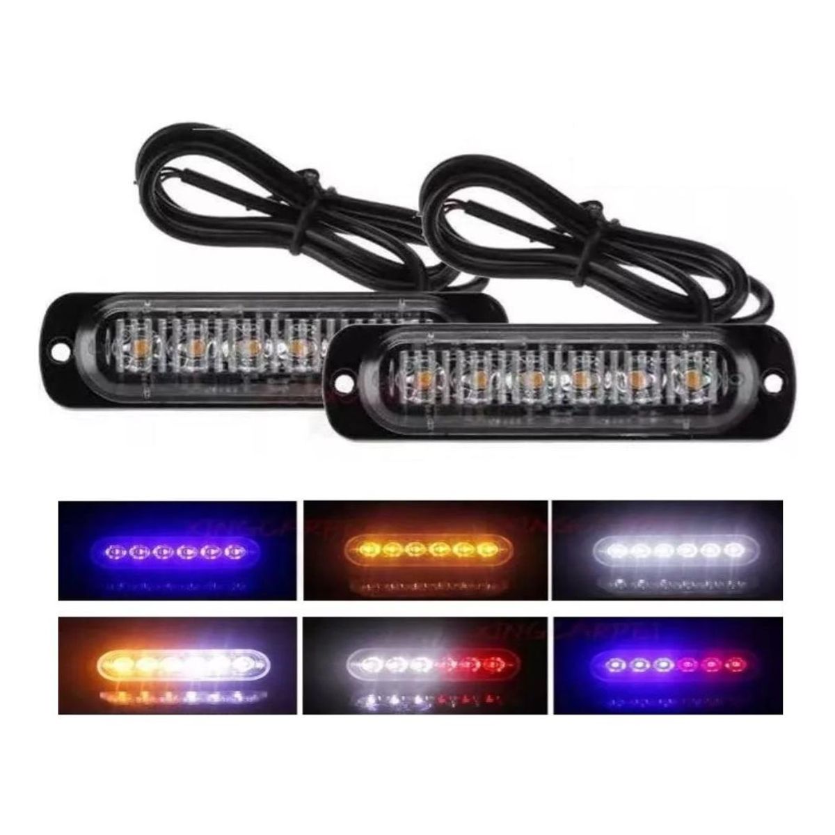 GENERICO - Foco Neblinero LED Estroboscópico 12-24V 12W