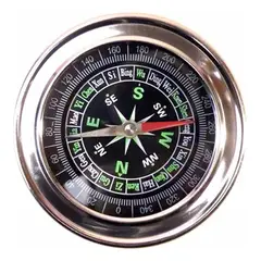 GENERICO - Brújula de Acero Inoxidable 77mm para Navegación