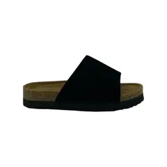 HERIEL - Sandalia Negra Plataforma