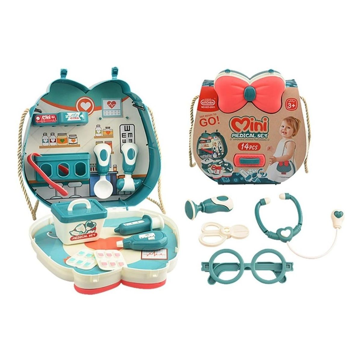 GENERICO - Kit Médico Infantil 15 Piezas Juguete Didáctico