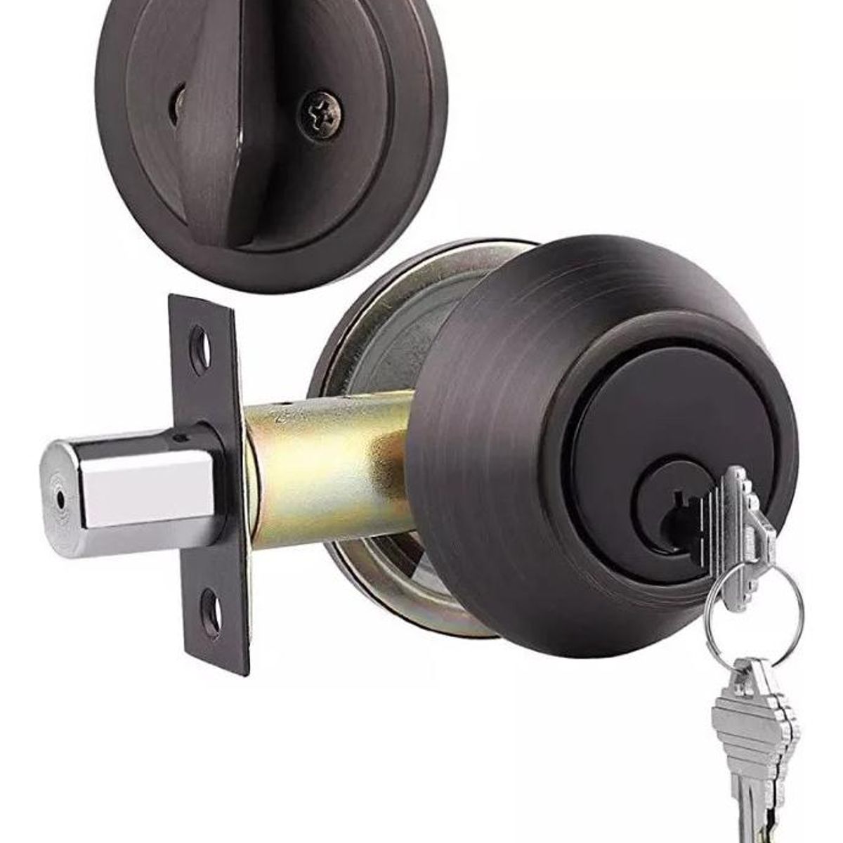 GENERICO - Cerradura de Seguridad Cerrojo Acero Inoxidable para Puerta.