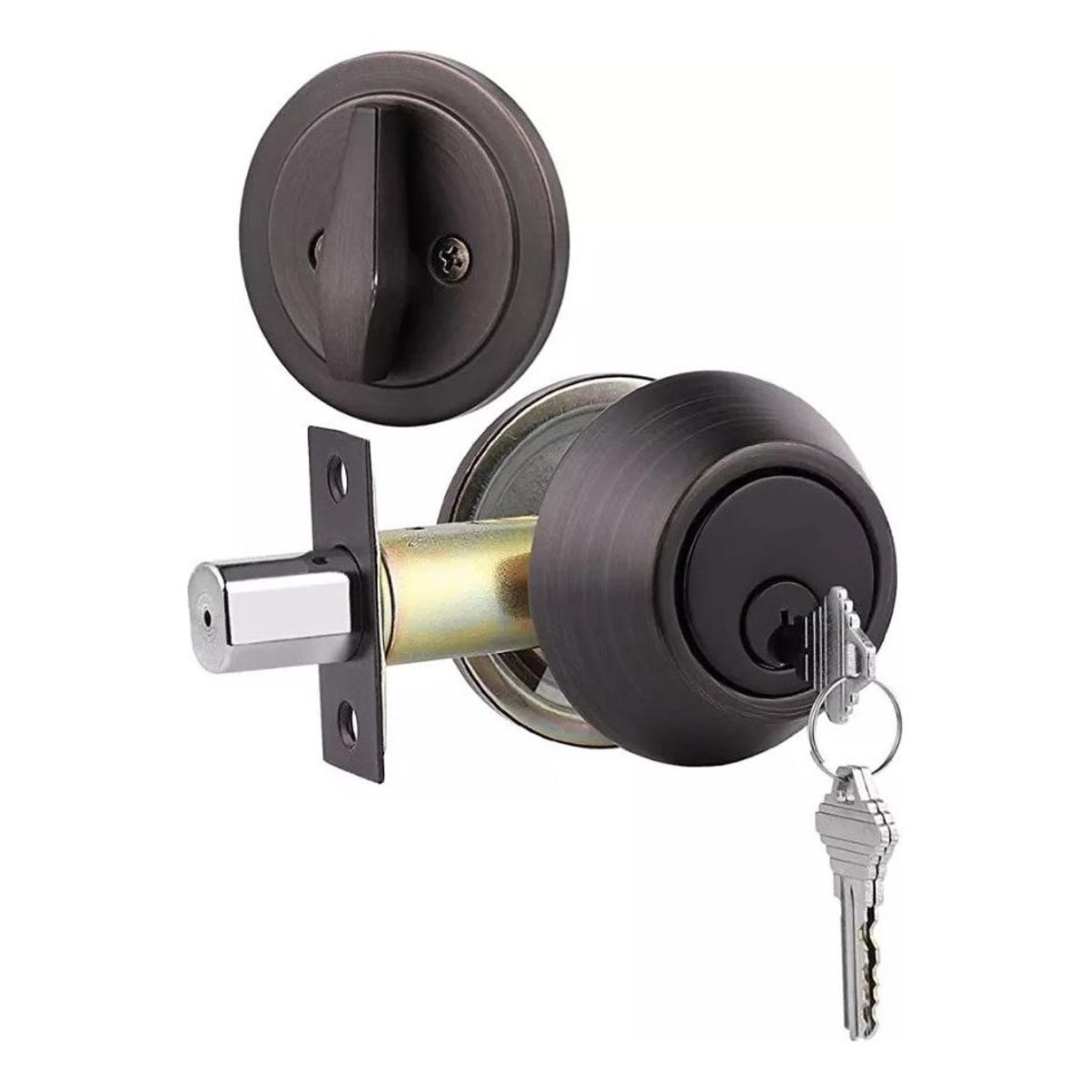 GENERICO - Cerradura de Seguridad Cerrojo Acero Inoxidable para Puerta.