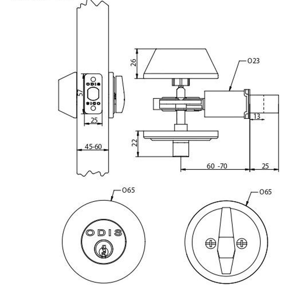 GENERICO - Cerradura de Seguridad Cerrojo Acero Inoxidable para Puerta.