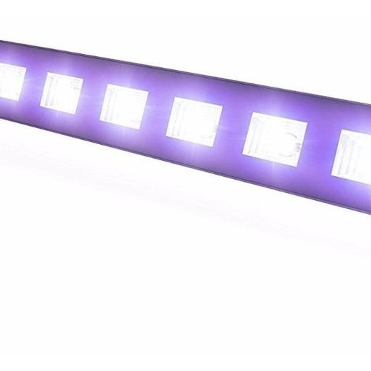GENERICO - Barra LED UV Negra 9x3W para Fiestas y Eventos