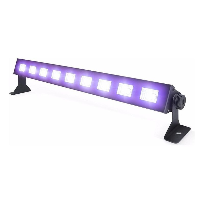 GENERICO - Barra LED UV Negra 9x3W para Fiestas y Eventos