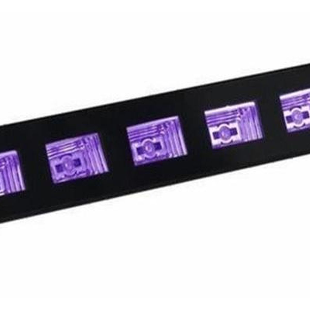 GENERICO - Barra LED UV Negra 9x3W para Fiestas y Eventos