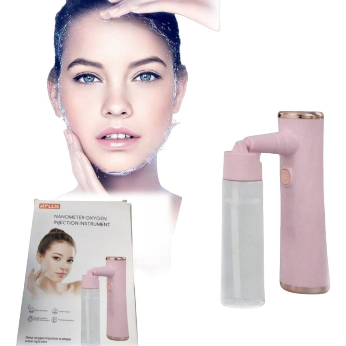 GENERICO - Rociador Facial Recargable con Atomizador de Oxígeno