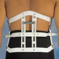 GENERICO - Corset Lumbar Knight de Acero Inoxidable con Correas Ajustables
