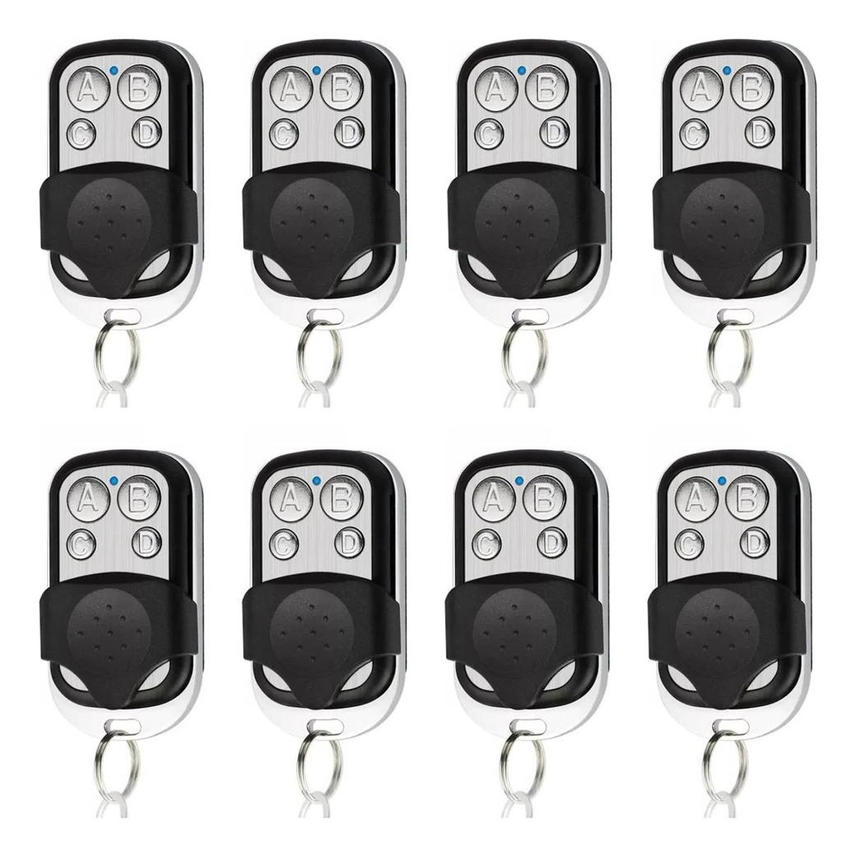 GENERICO - Pack de 8 Controles Remotos Universales para Portones
