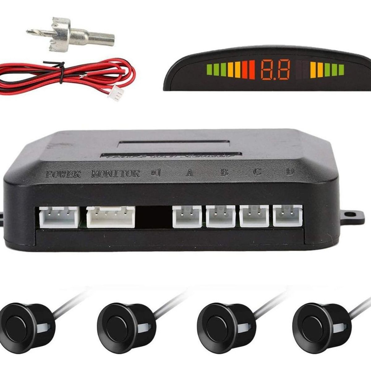 GENERICO - Sistema de Sensores de Retroceso con Alarma Visual y Sonora