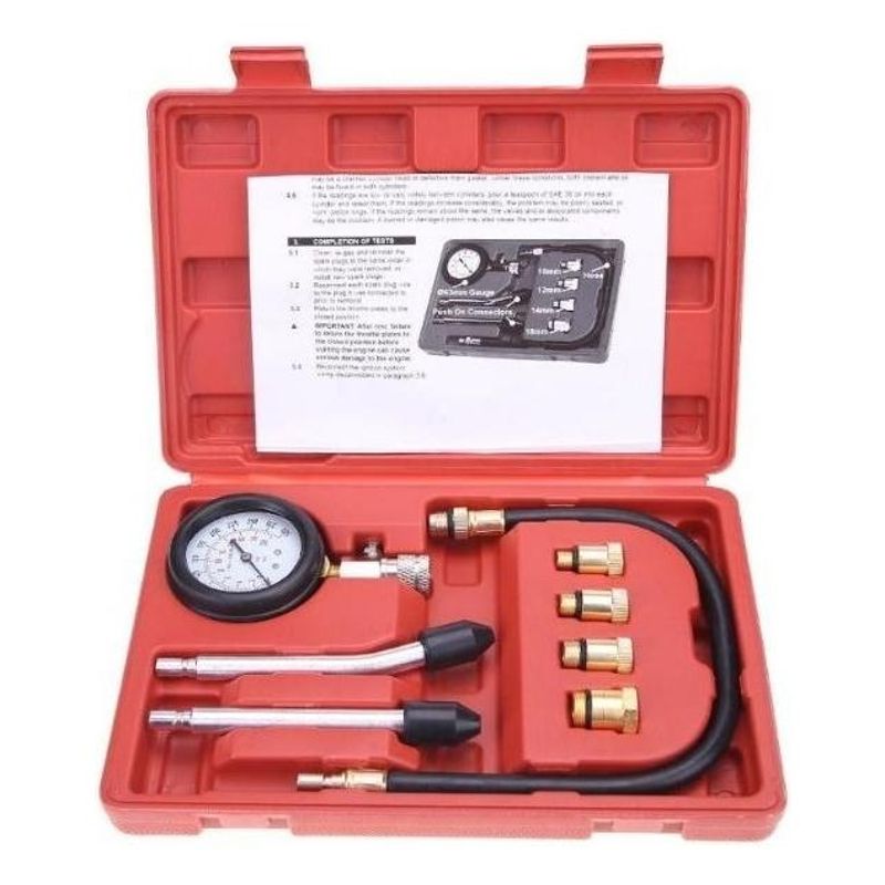 GENERICO - Kit de Medición de Presión de Combustible 8 Piezas