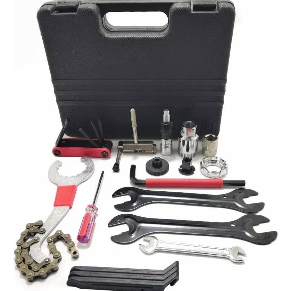 GENERICO - Kit Compacto de Herramientas para Bicicleta - 15 Pzas