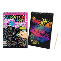 GENERICO - Libreta Scratch 27x20cm para Dibujo Infantil - 10 Hojas