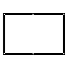 GENERICO - Pantalla de Proyección HD Portátil 100" con Tela Blanca Mate