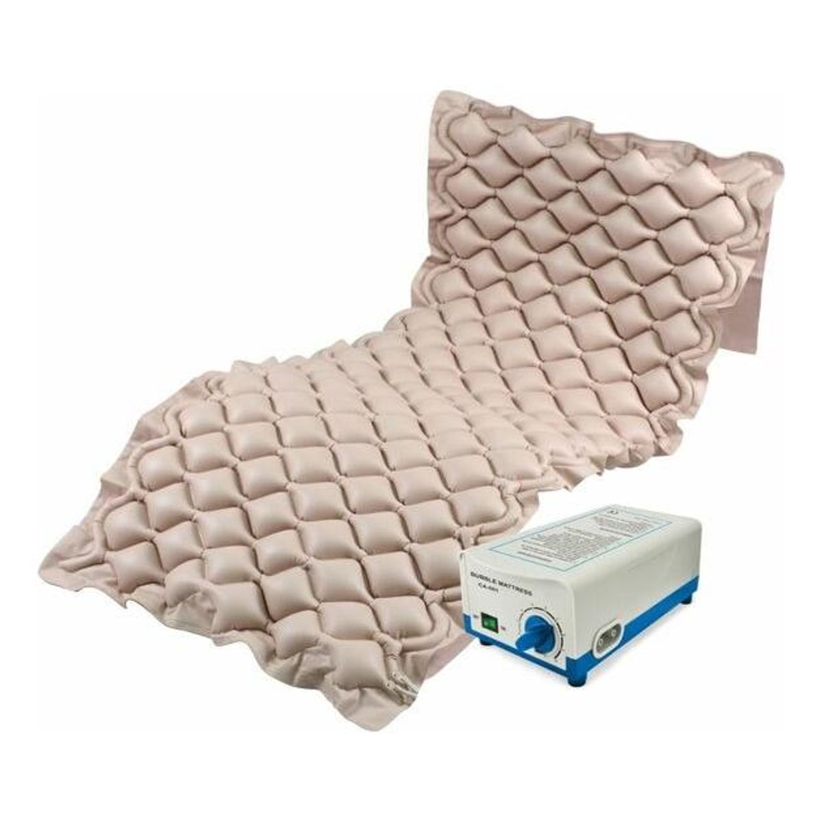 GENERICO - Colchón Antiescara con Motor para 1 Plaza Color Beige