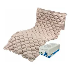 GENERICO - Colchón Antiescara con Motor para 1 Plaza Color Beige