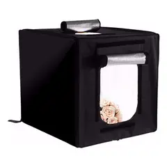 GENERICO - Set Fotográfico Portátil Softbox 40x40 cm con Luz LED