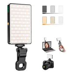 GENERICO - Lámpara Fotográfica Compacta con Clip para Teléfono y Cámara