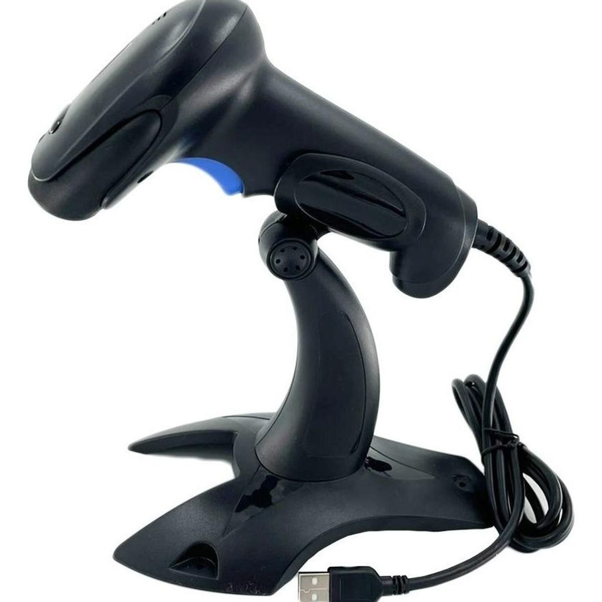 GENERICO - Lector de Códigos de Barras Láser USB con Soporte Ergonómico