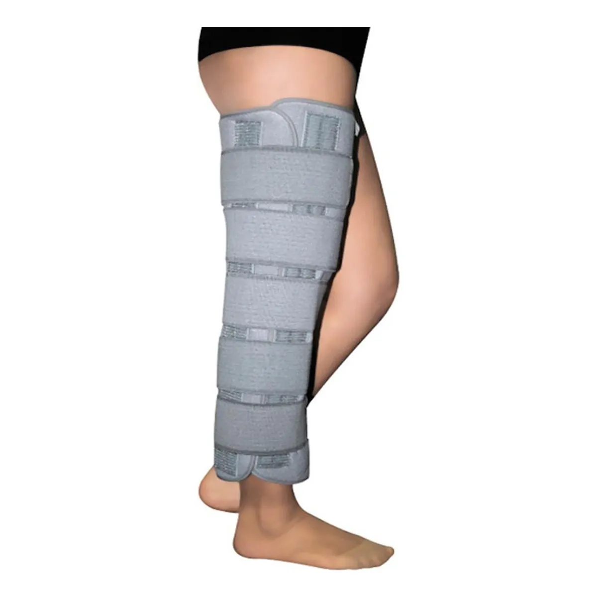 GENERICO - Inmovilizador de Rodilla Largo Universal con Soporte Ajustable.-