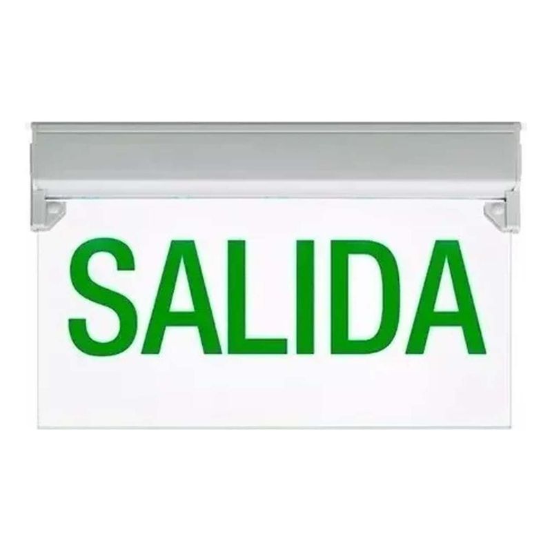 GENERICO - Letrero LED de Salida de Emergencia Recargable