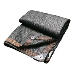 GENERICO - Carpa Parasol de Malla Sombra Negra 4x5 metros