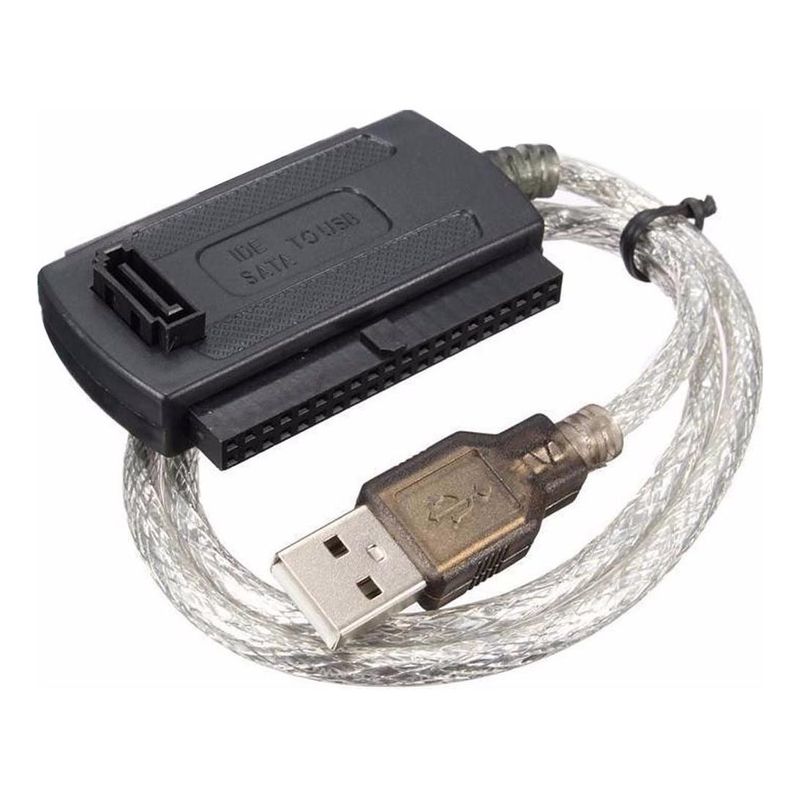 GENERICO - Adaptador USB 20 a IDESATA para Discos Duros Externos