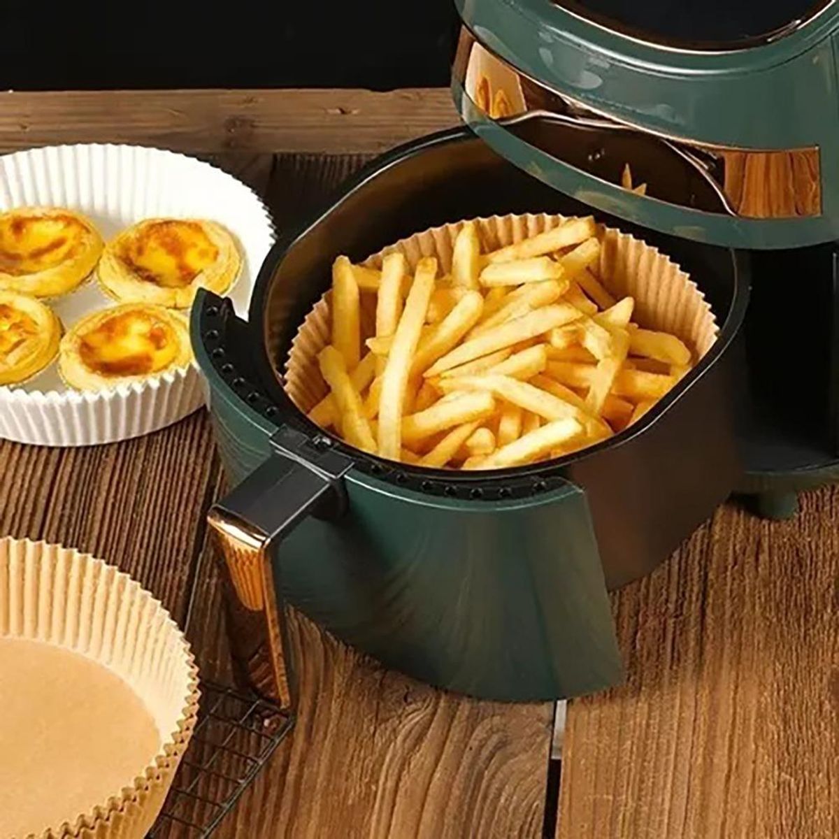 GENERICO - Pack de 500 Forros Desechables para Freidora Antiadhesiva