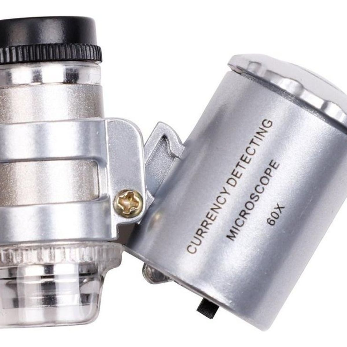 GENERICO - Microscopio de Bolsillo 60x con Luz LED y UV