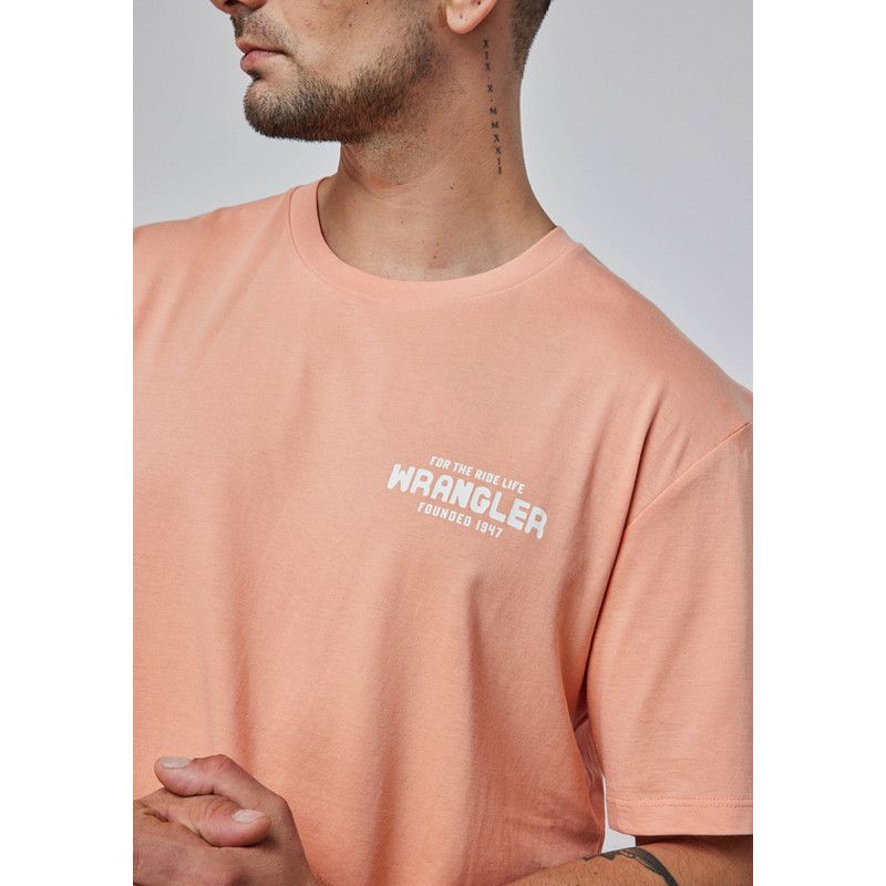 WRANGLER - Polera Hombre Graphic Tee Branded Melon