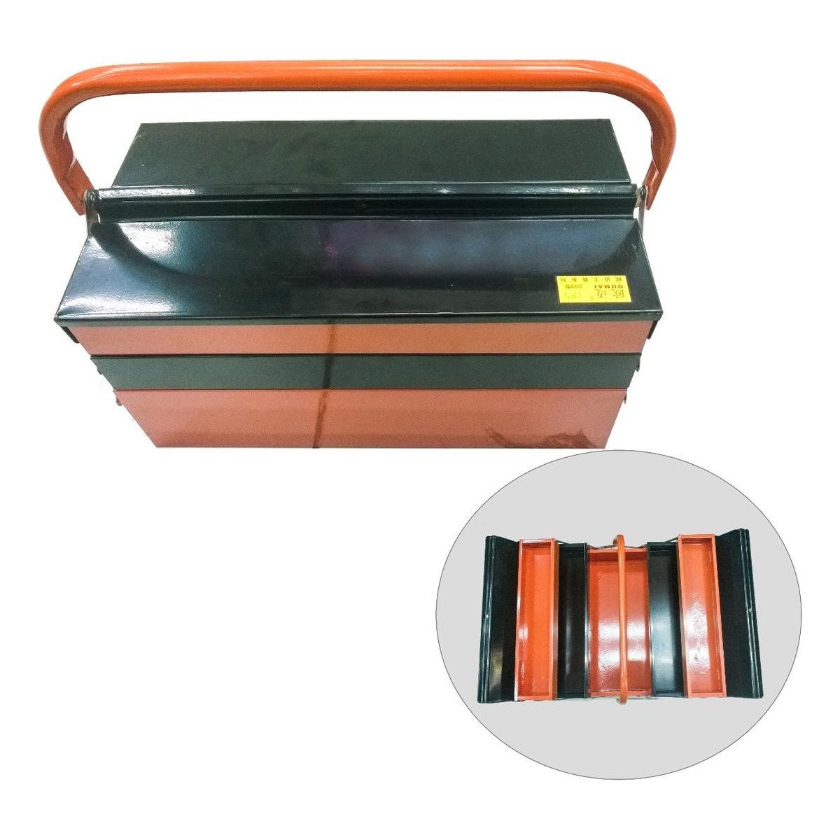 GENERICO - Caja Metálica de 5 Compartimentos para Herramientas