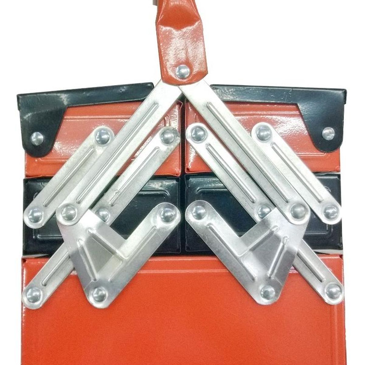 GENERICO - Caja Metálica de 5 Compartimentos para Herramientas