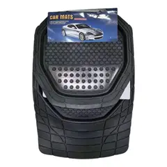 GENERICO - Alfombra de Goma para Auto Universal - Set de 4 Piezas